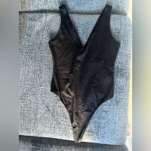 Bershka Black Textured bodysuit. Greta condition size M